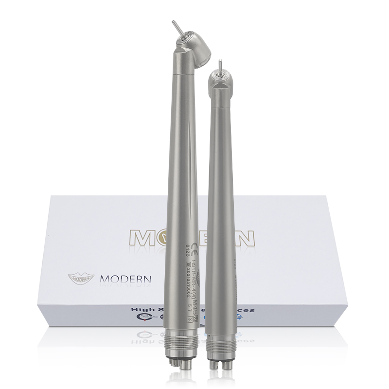 Modern Stainless Steel Material Dental High Speed Surgical Handpiece 45 Degree