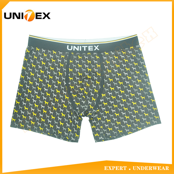 High Quality Boxer Shorts Jacquard Unitex Elastic Soft Cotton Boxer Briefs Custom Printed Boxer Shorts